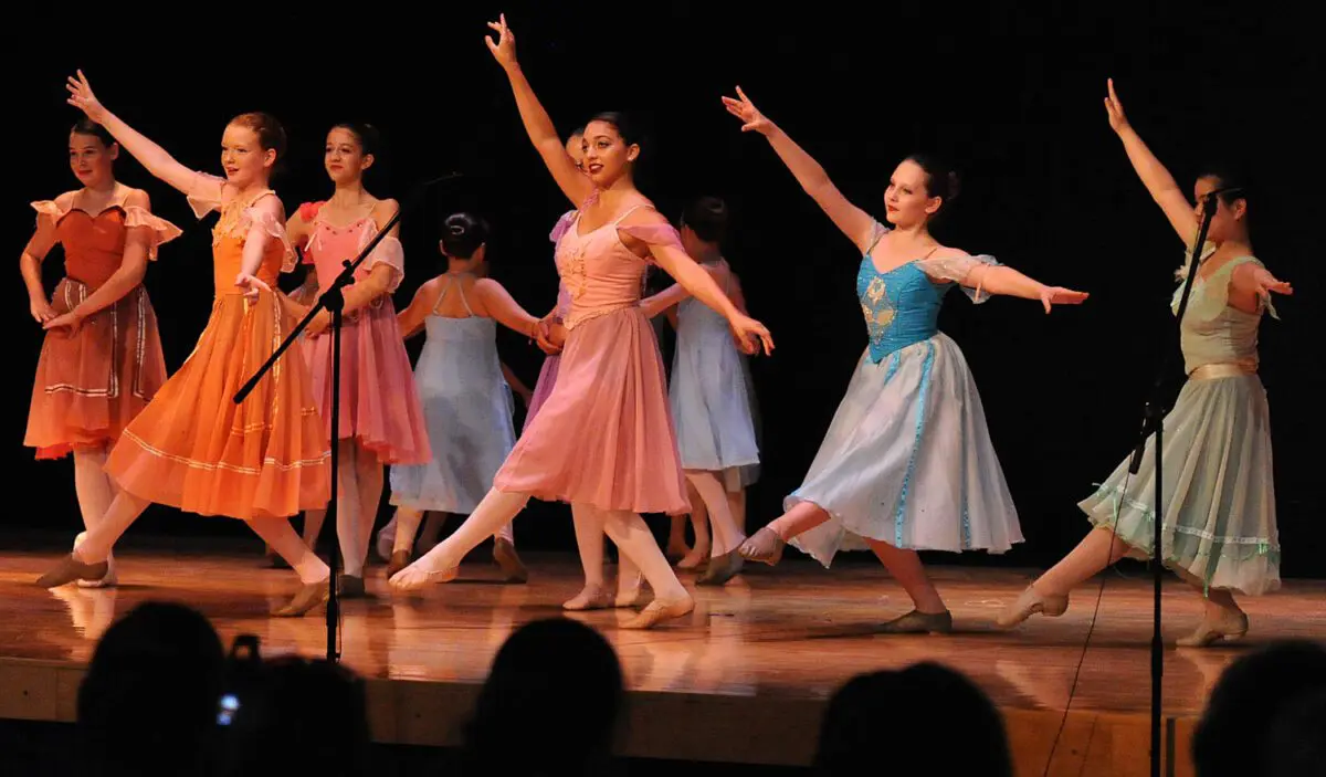 George Horsford / Daily Sun
On stage at The Villages Charter Middle School gymnasium for The Villages Charter School Performing Arts Academy concert presentation of "The Music Man", the students dance to "Goodnight My Someone". Photo taken June 24, 2011.