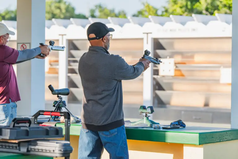 Air Gun Event at the 2024 Senior Games. April 2024