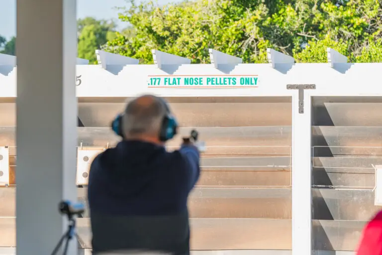 Air Gun Event at the 2024 Senior Games. April 2024