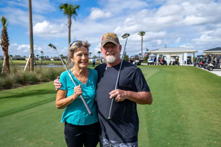 Putting on the Jubilee Putting Course. October 2023