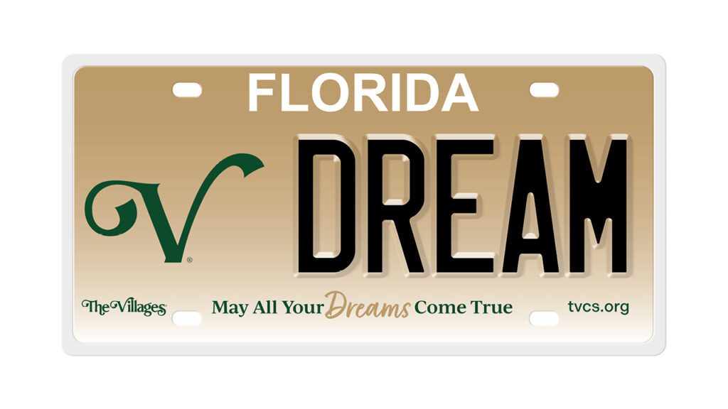 The Villages Specialty License Plate
