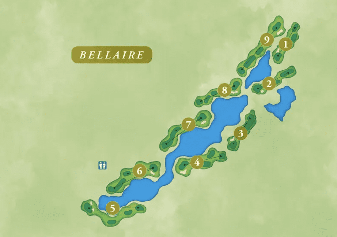 bellaire executive golf course map